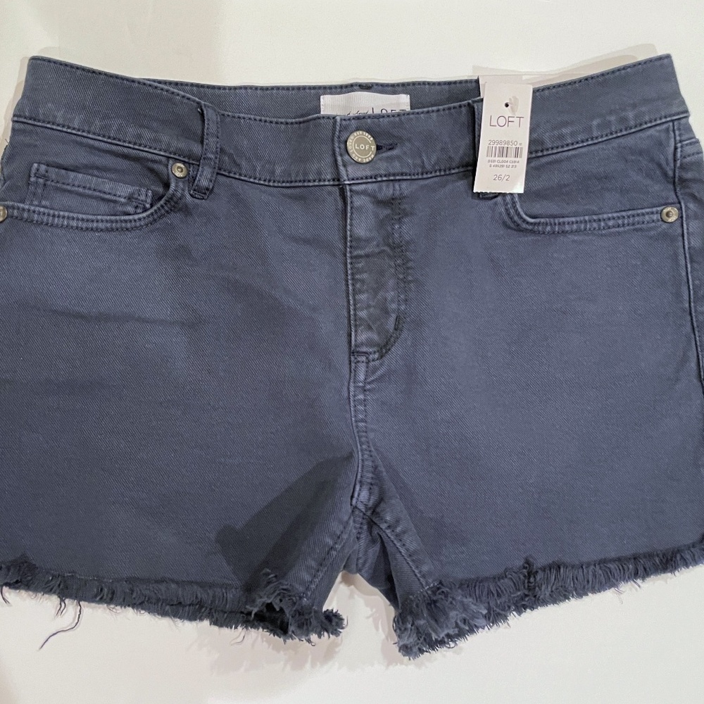 LOFT cutoff blue denim shorts Size 26 / 2